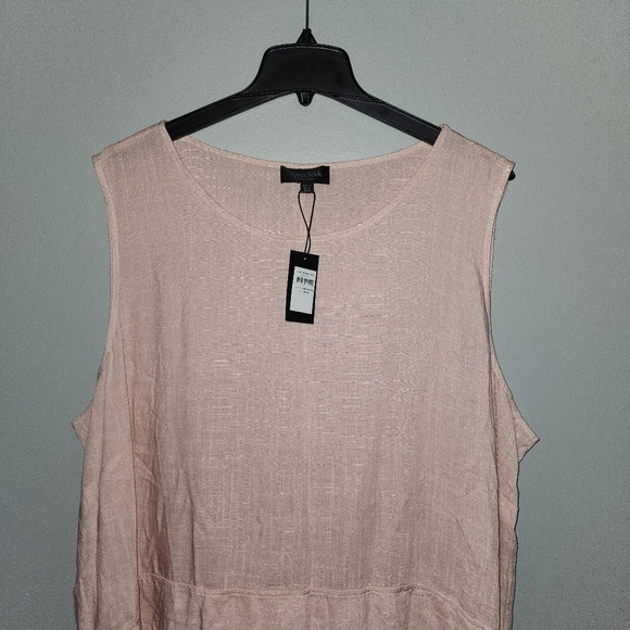 Arna York collection women's tunic Selena layer dusty rose size 30/32 sleeveless - Picture 2 of 6